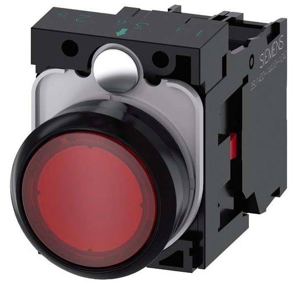 4011209957268 - Siemens 3SU11020AB201CA0 Drucktaster bel 22mm rund rot Knopf 1Ö AC DC 24V 4011209957268 - Siemens 3SU11020AB201CA0 Drucktaster bel 22mm rund rot Knopf 1Ö AC DC 24V