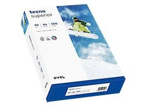 4011211074595 - Kopierpapier tecno superior DIN A4 90 g m² hochweiß 1 Karton = 5 x 500 Blatt