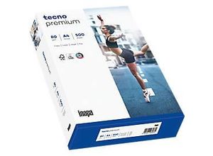 4011211075387 - Kopierpapier tecno premium DIN A4 80 g m² hochweiß 1 Karton = 5 x 500 Blatt