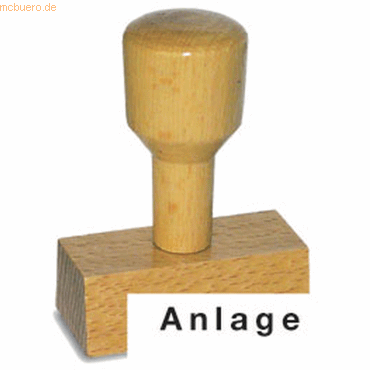 4011272701058 - Textstempel LST806 mit Text Anlage Holz braun 4011272701058 AMOS