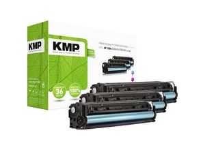 4011324122022 - H-T113 CMY Tonerkassette Kombi-Pack ersetzt HP 125A CB541A CB542A CB543A Cyan Magenta Gelb 1400 Seiten Kompatibel Toner Kombi-Pack