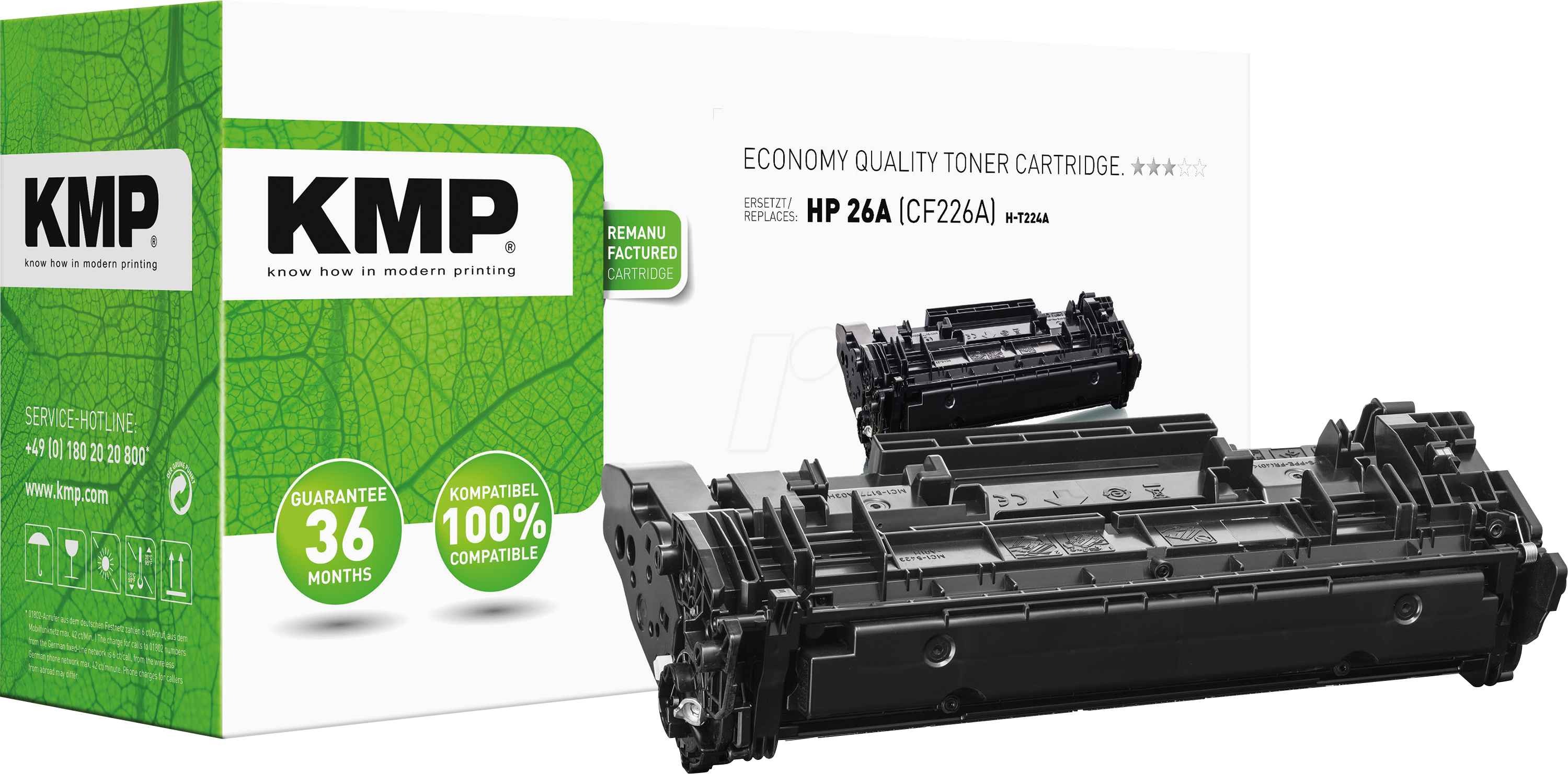 4011324157062 - Printtechnik AG Toner HP CF226A black 4000 S H-T224A remanufactured 25394000