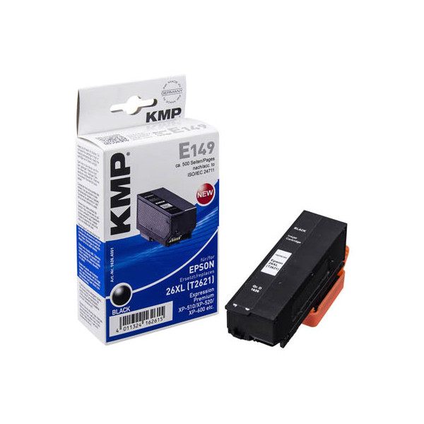 4011324162615 - 1626 Printtechnik AG Patrone Epson T2621 black 500 S E149 remanufactured 16264001 4011324162615