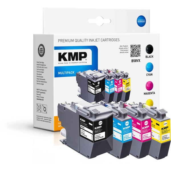 4011324370324 - MULTIPACK B58VX - 4er-Pack - Hohe Ergiebigkeit - Schwarz Gelb Cyan Magenta - Tintenpatrone (Alternative zu Brother LC3219XLM Brother LC3219XLBK Brother LC3219XLC Brother LC3219XLY)