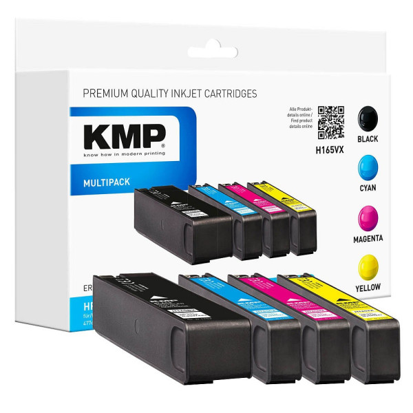 4011324371352 - H165VX  schwarz cyan magenta gelb Druckerpatronen kompatibel zu HP 973X (L0S07AE F6T81AE F6T82AE F6T83AE) 4er-Set