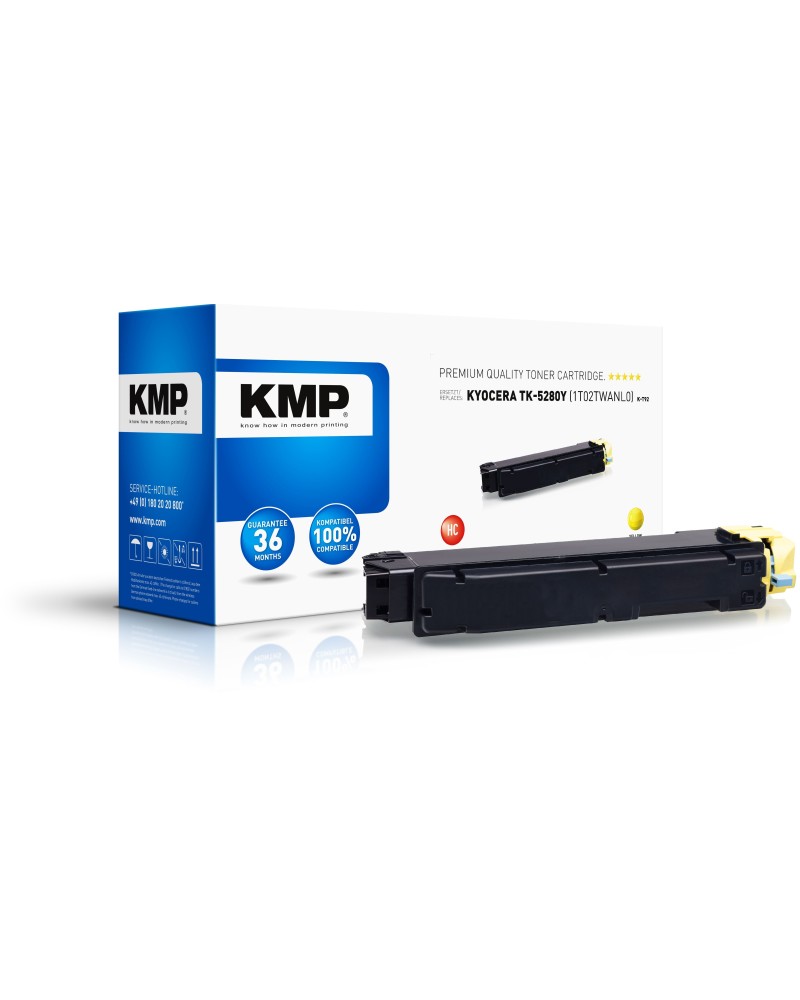 4011324372830 - 2923 Printtechnik AG Toner Kyocera TK-5280 TK5280 yellow 11000 S K-T92 rema extern retail 29233009 4011324372830