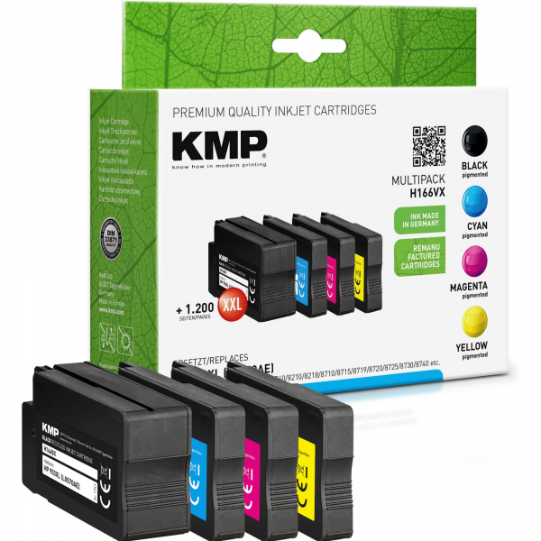 4011324376135 - Xvantage Tinte Kombi-Pack ersetzt HP 953XL (L0S70AE F6U16AE F6U17AE F6U18AE) Kompatibel 4er-Pack Cyan Gelb Magenta Schwarz 17474085 17474085