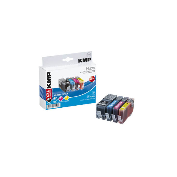 4011324717051 - MULTIPACK H67V - 4er-Pack - Größe XXL - Schwarz Gelb Cyan Magenta - Tintenpatrone (Alternative zu HP 920XL HP CD972AE HP CD973AE HP CD974AE HP CD975AE HP C2N92AE)