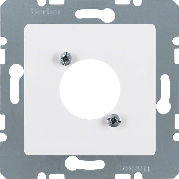 4011334226932 - BER Zentralplatte für XLR- 141209 Rundstecker polarweiss glänzend 4011334226932 - BER Zentralplatte für XLR- 141209 Rundstecker polarweiss glänzend