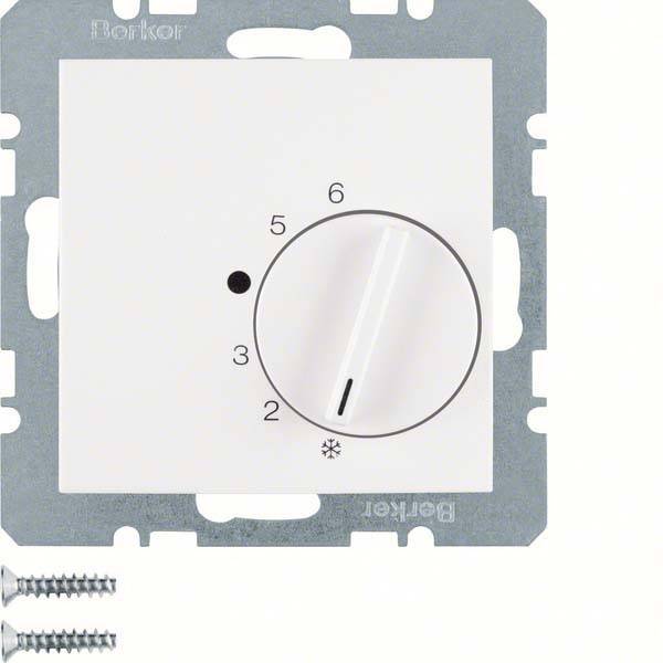 4011334309635 - BER S1 Raumtemperaturregler 20261909 mit Wechsler polarweiss matt