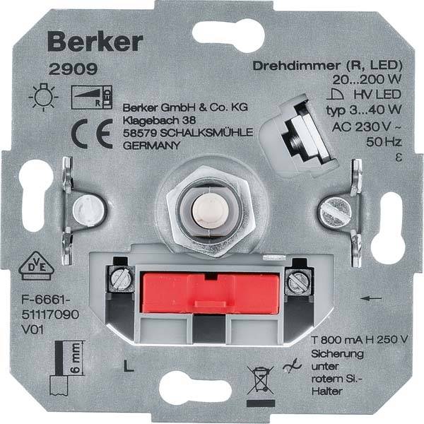 4011334510055 - Berker Drehdimmer (R LED) 2909 Lichtsteuerung