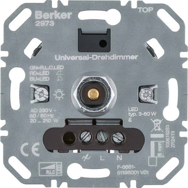 4011334510079 - Berker Uni-Drehdimmer (R L C LED) 2973 Lichtst