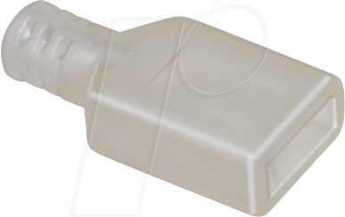 4011376710581 - 10120100 - Haube für USB-A Stecker Lötausführung transparent 4011376710581 - 10120100 - Haube für USB-A Stecker Lötausführung transparent