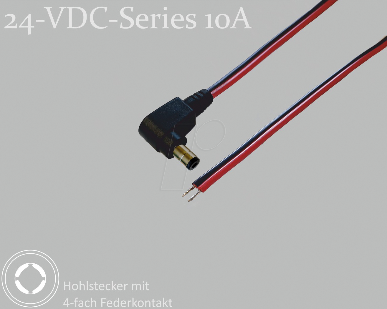 4011376759191 - 075902-750 - Adapterkabel 750 mm DC-Winkelstecker auf freie Enden