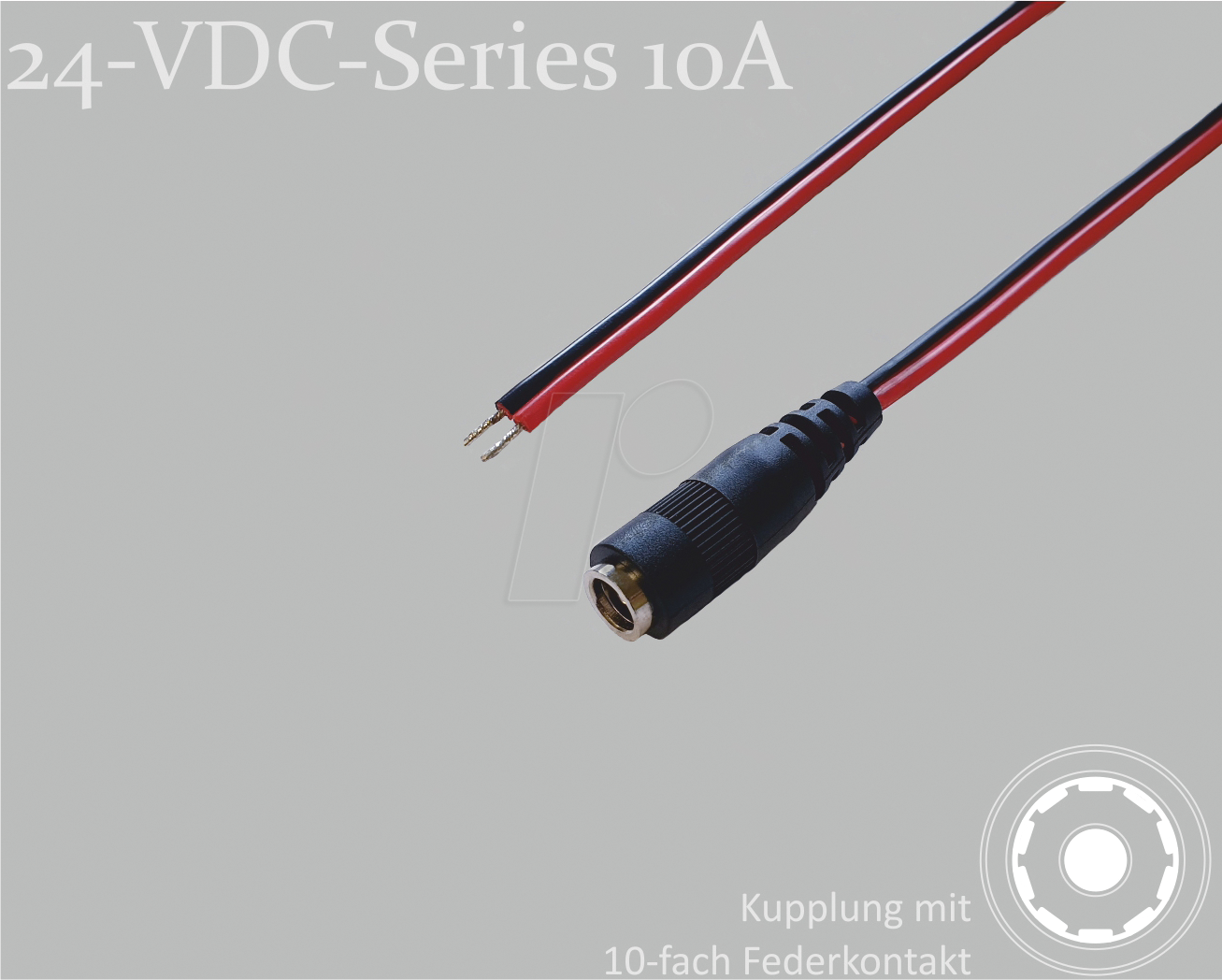 4011376759221 - 075905-750 - Adapterkabel 750 mm DC-Kupplung auf freie Enden