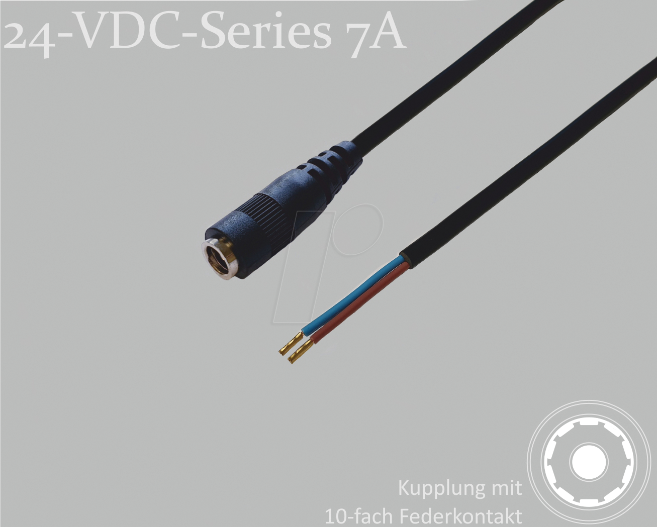 4011376759290 - 075912-750 - Adapterkabel 750 mm DC-Kupplung auf freie Enden