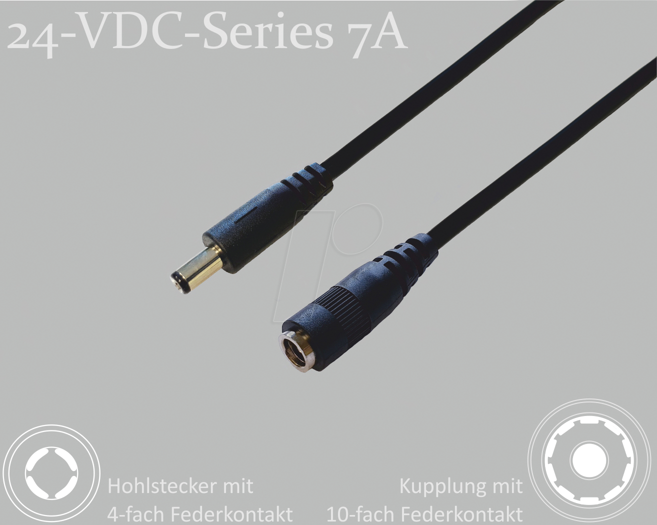 4011376759313 - 075914-4000 - Adapterkabel 4000 mm DC-Stecker auf DC-Kupplung