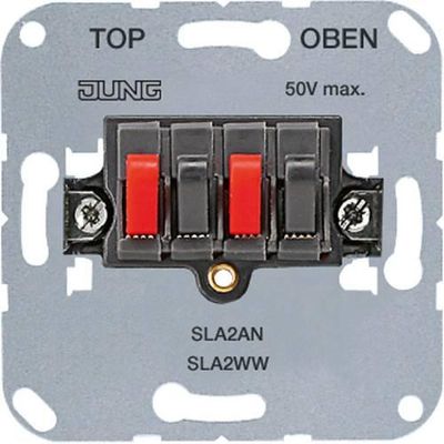 4011377995741 - 1fach Einsatz Lautsprecher-Steckdose Anthrazit SLA2AN