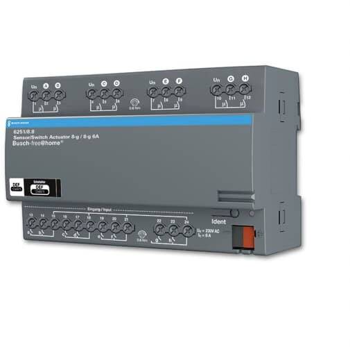 4011395180396 - Schaltaktor free@home reg 8TE 8Ausg 6A 1380W 230V 1589391 - ABB