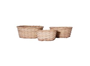 4011409050981 - Holzspan-Korb 3-er Set oval natur