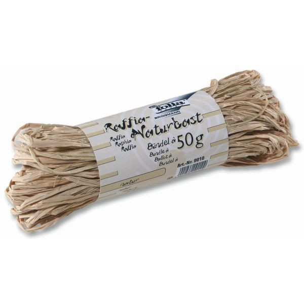 4011409720501 - 9010 50g  Naturbast Bast Raffia matt natur 50 Gramm