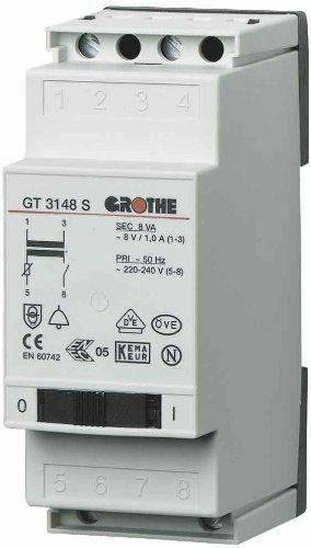 4011459142117 - GRO Trafo 8V mit Schalter 14211 GT 3148 S 10A REG