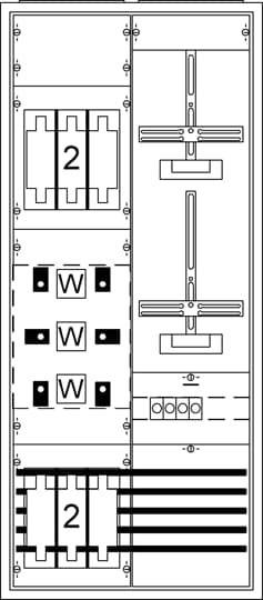 4011617324058 - Striebel & John 2CPX032405R9999 KS405SB Zählerschrank Anzahl Reihen = 1 Inhalt 1 St