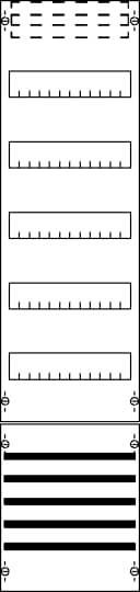 4011617540052 - Striebel Verteilerfeld 5-reihig FV17S mSaS 1050mm BH3