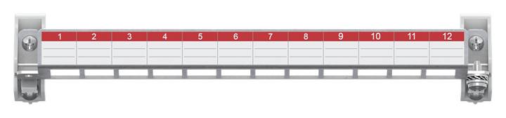 4011617540724 - Striebel Patchpanel 12 Module ZEP12 E-Dat oKeystone 2CPX054072R9999