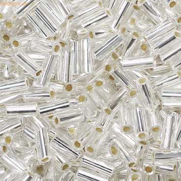 4011643307995 - 5 x Rocailles 15x2 mm perlsilber VE=10g