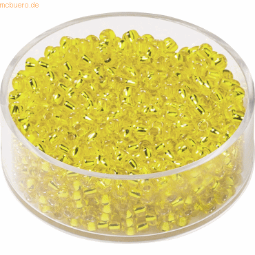 4011643406247 - 6 x Rocailles 25 mm gelb VE=13g