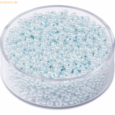 4011643407237 - 6 x Rocailles 25 mm zartblau VE=13g