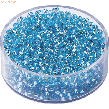 4011643407992 - 6 x Rocailles 25 mm himmelblau VE=13g