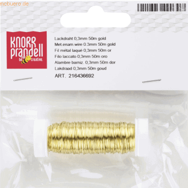 4011643490307 - 5 x Lackdraht 03x50m gold