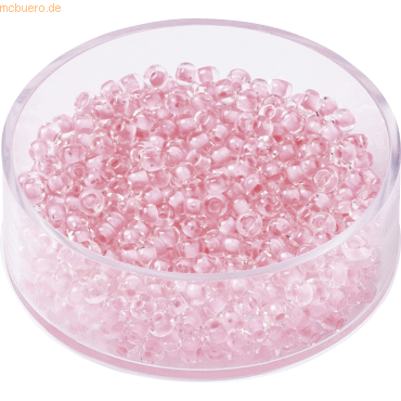 4011643715028 - 6 x Rocailles 25 mm rose VE=13g