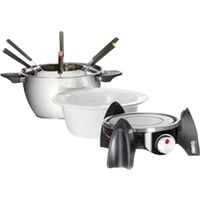 4011689486159 - Unold Elektro-Fondue 48615 08 l Edelstahl-Fonduetopf plus feuerfestem Keramiktopf silberfarben