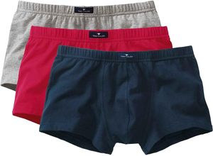 4011694611638 - TOM TAILOR Boxershorts 3er-Pack Multicolor Suspensorium für Herren mehrfarbig L