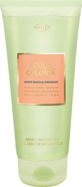 4011700745401 - 4711 Acqua Colonia Basic Range White Peach & Coriander Aroma Shower Gel 200 ml