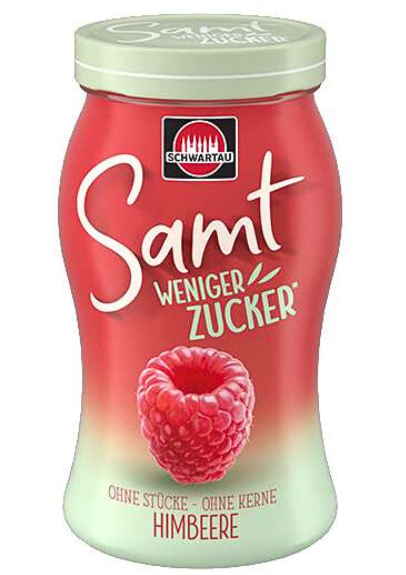 4011800174415 - Fruchtaufstrich SAMT WENIGER ZUCKER Himbeere von Schwartau 255g