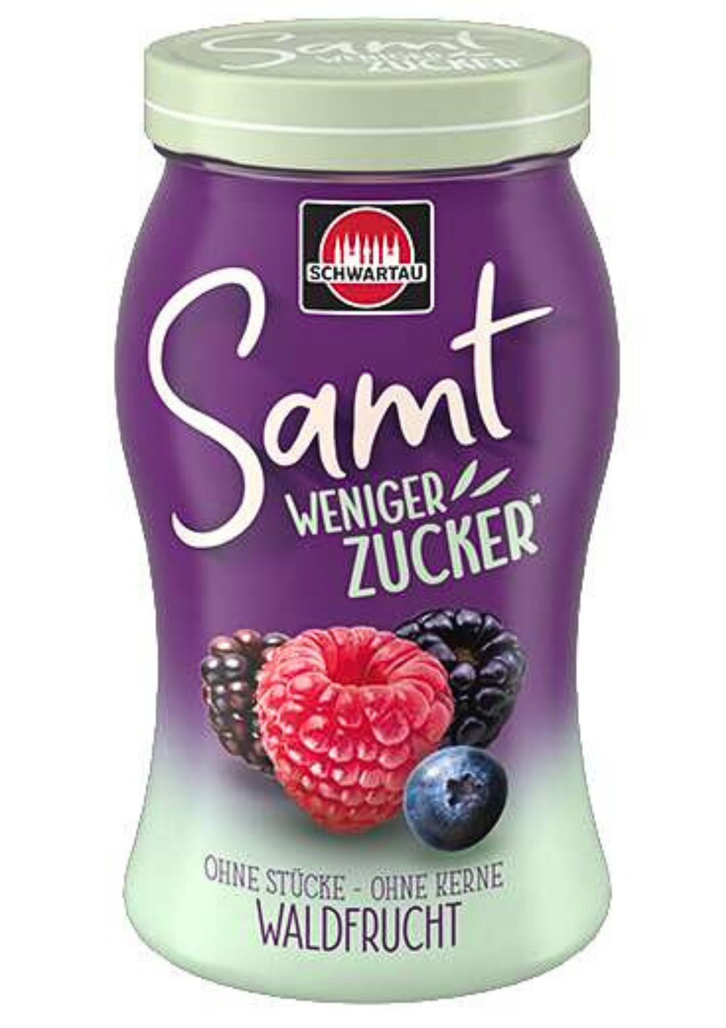 4011800174514 - Fruchtaufstrich SAMT WENIGER ZUCKER Waldfrucht von Schwartau 255g