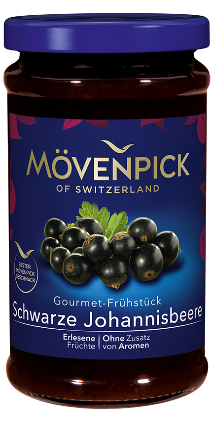 4011800203023 - Brotaufstrich GOURMET-FRÜHSTÜCK Schwarze Johannisbeere von Mövenpick 250g