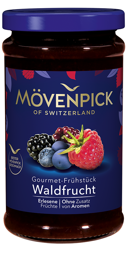 4011800207014 - Fruchtaufstrich GOURMET-FRÜHSTÜCK Waldfrucht von Mövenpick 250g