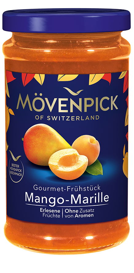 4011800210021 - Fruchtaufstrich GOURMET-FRÜHSTÜCK Mango-Marille von Mövenpick 250g