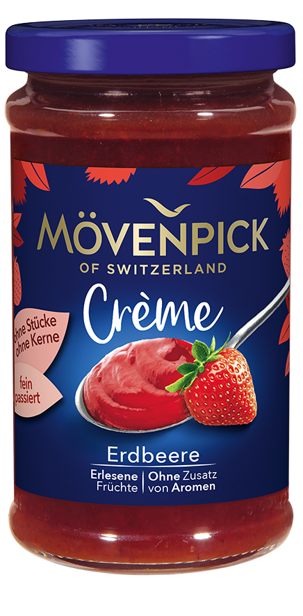 4011800216283 - Fruchtaufstrich CRÈME Erdbeere von Mövenpick 250g