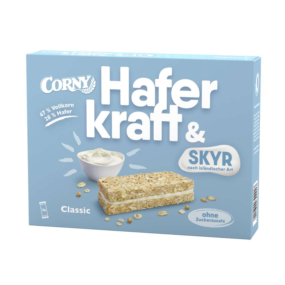 4011800399917 - Müsliriegel HAFERKRAFT & SKYR Classic von Corny 3x40g