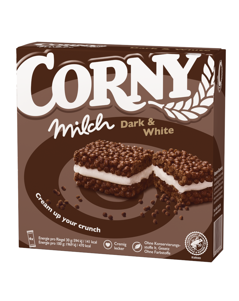 4011800562816 - Müsliriegel MILCH Dark & White von Corny 4x30g