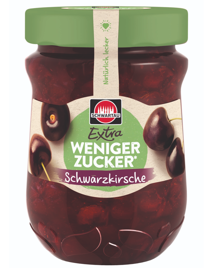 4011800844714 - Brotaufstrich WENIGER ZUCKER Schwarzkirsche von Schwartau 300g