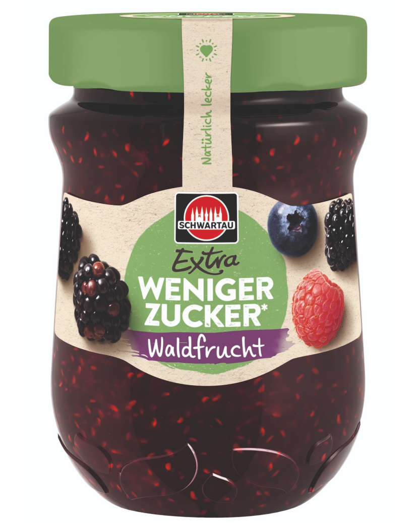 4011800844813 - Brotaufstrich WENIGER ZUCKER Waldfrucht von Schwartau 300g