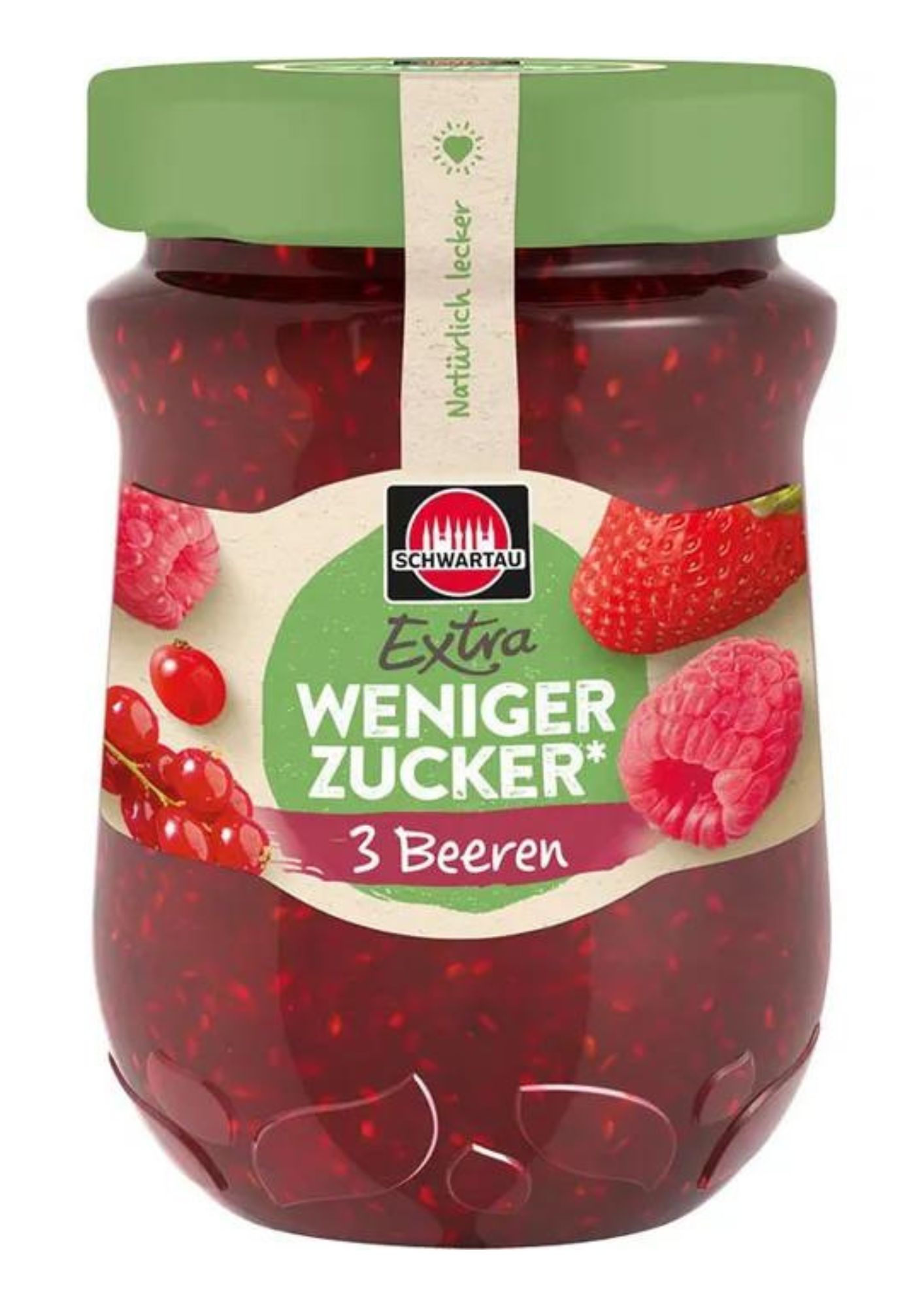 4011800845513 - Brotaufstrich WENIGER ZUCKER 3 Beeren von Schwartau 300g