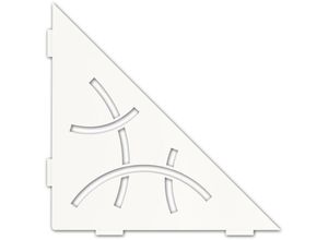 4011832177002 - Schlüter-systems Kg Deutschland - Schlüter SES1D6MBW-E-S1 Ablage Curve 210x210mm Brillantweiß matt